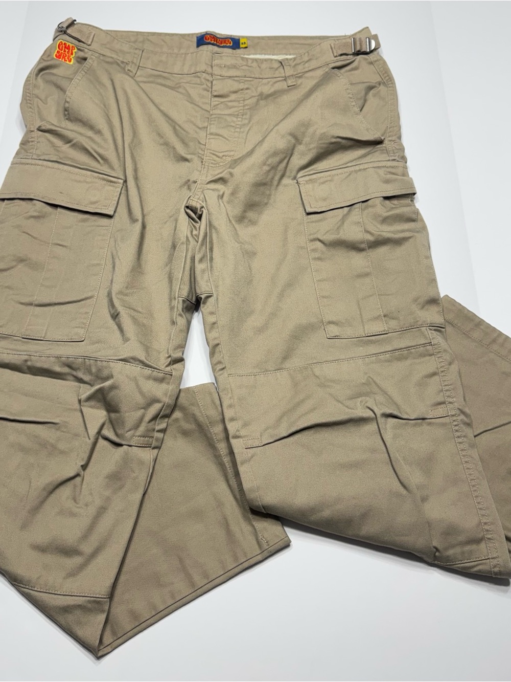 Empyre Men's Tan Cargo Utility Pants with Flap Pockets